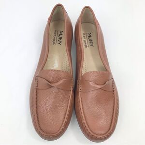 Marc Joseph NY Beverly Road Soft Brown Leather Slip On Moccasin Driving Loafers